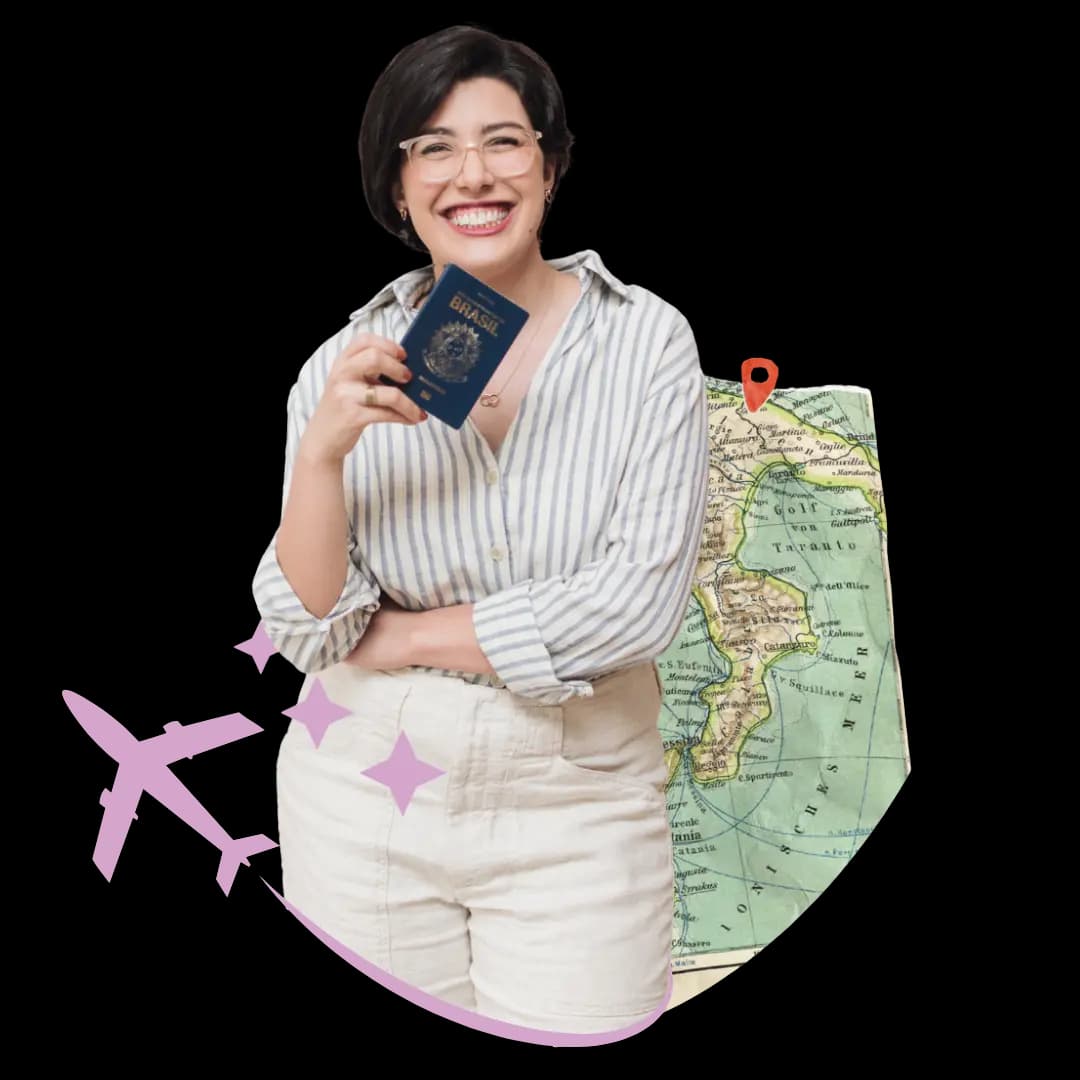 Psicóloga Maria Eduarda Dalbem, especialista em terapia online para brasileiros no exterior